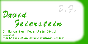 david feierstein business card